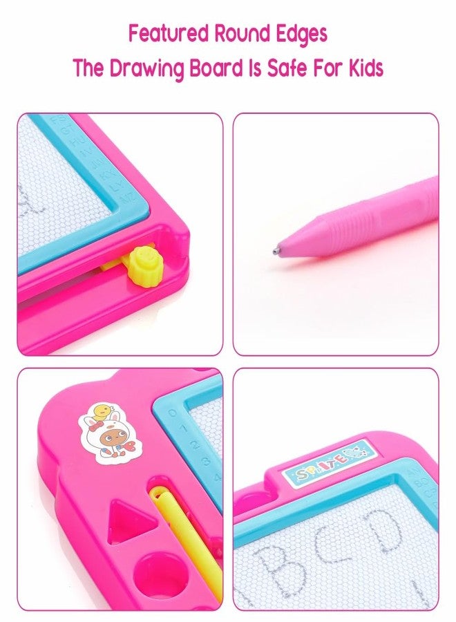 Chanak Magnetic Slate, Magnetic Drawing Board for Learning Writing and Drawing, Magnetic Pen and Stamps, Magnetic Slate Easy to Use and Clean, Magnetic Board for Kids Above 3, BIS Approved (Pink) - Image 5